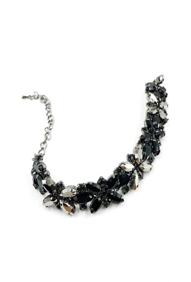 Grossiste ORIENT EXPRESS FIRST - Bracelet fantaisie sertis de cristaux de verre
