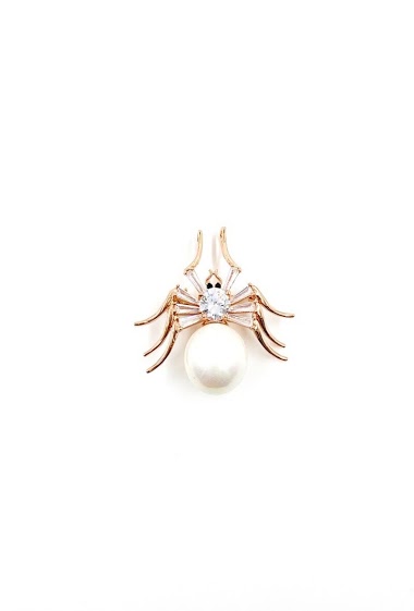 Wholesaler ORIENT EXPRESS FIRST - Pearl spider brooch