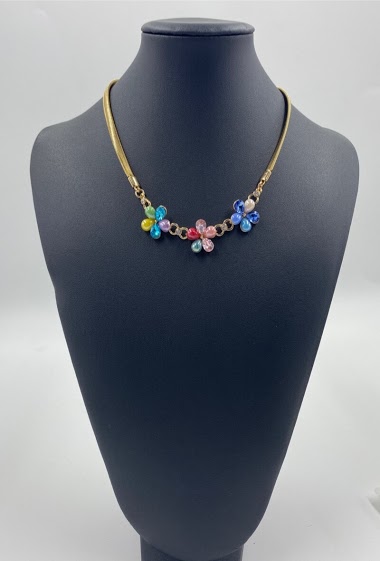 Großhändler ORIENT EXPRESS FIRST - Gold butterfly fancy necklace