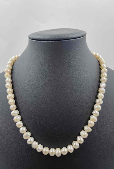Grossiste ORIENT EXPRESS FIRST - Collier Perles Difforme effet Naturel