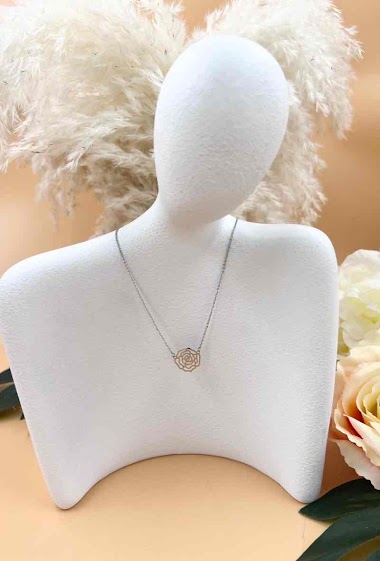 Wholesaler Orient Express - Rose Surgical Steel Necklace