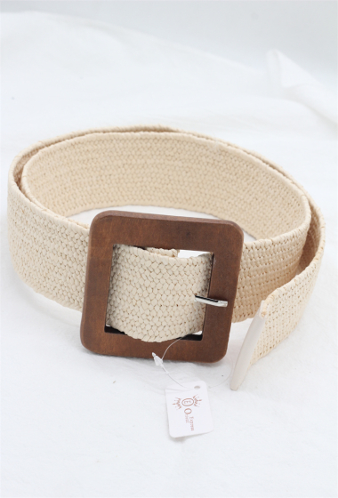 Wholesaler ORIENT&CO - Osier belt, resine and stones buckle