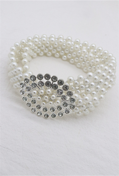 Grossiste ORIENT&CO - Ceinture perle ajustable