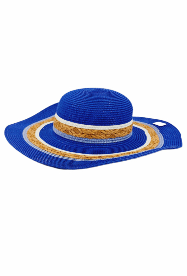 Mayorista ORIENT&CO - Sombrero ancho de paja con charms playeros