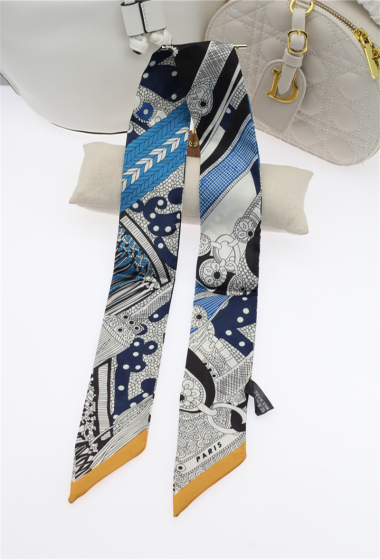 Grossiste ORIENT&CO - Écharpe petit foulard en soie