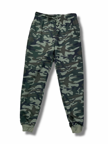 Grossiste Original's - Pantalon jogging en fleece imprimé camouflage.