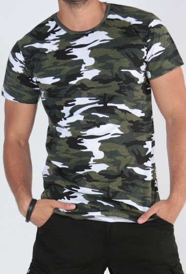Grossiste Origin's Paris - T shirt imprimé camouflage