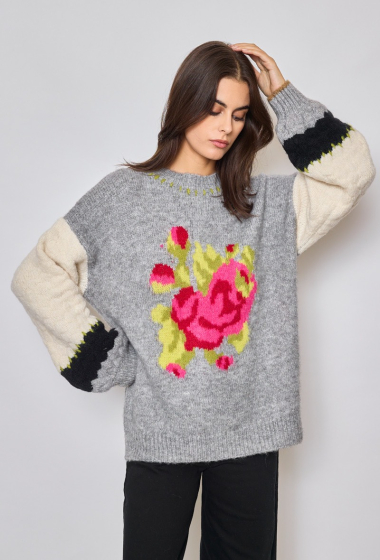 Wholesaler Orlinn - Roses oversize sweater