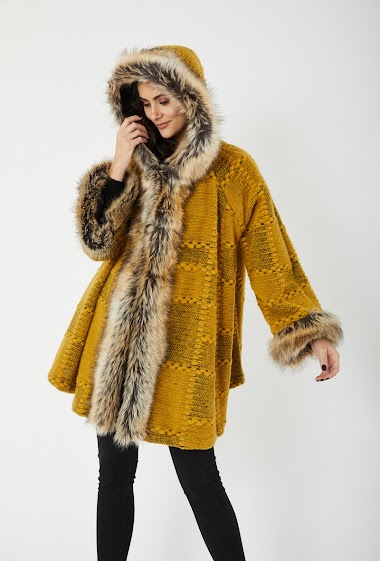 Wholesalers Ornella Paris - Woolen coat plus size