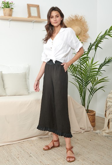 Wholesaler Ornella Paris - Linen pants