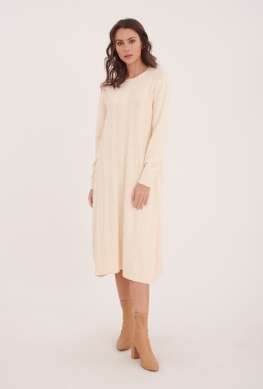 Wholesaler Ornella Paris - Cashmere blend jumper dress