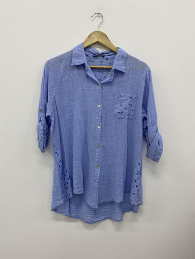 Wholesaler Ornella Paris - Cotton&linen shirt