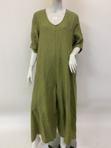 Wholesaler Ornella Paris - Linen jumpsuit
