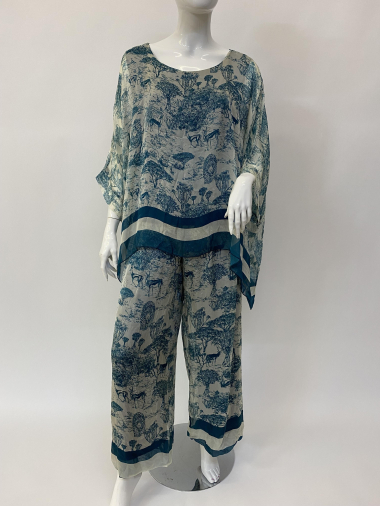 Wholesaler Ornella Paris - Silk set (pants and top)