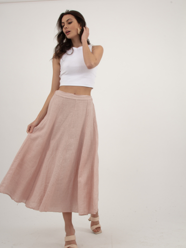 Wholesaler Ornella Paris - Linen skirt