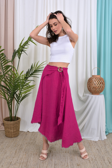 Wholesaler Ornella Paris - Linen skirt