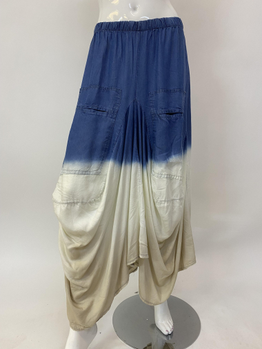 Wholesaler Ornella Paris - Long printed tencel skirt