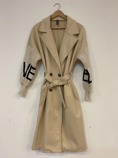 Wholesaler Ornella Paris - Knitted sleeve coat