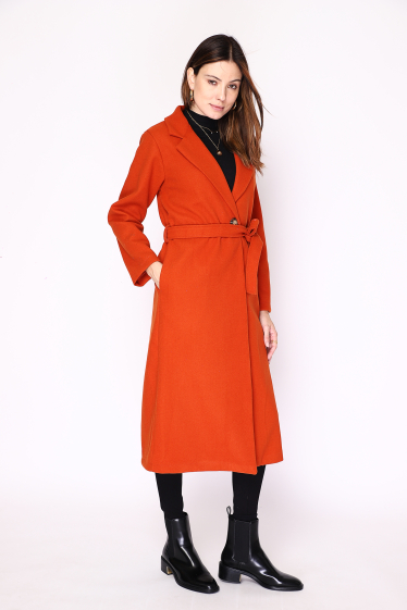 Wholesaler Ornella Paris - Long plain coat
