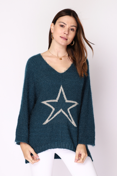 Wholesaler Ornella Paris - Star pattern sweater