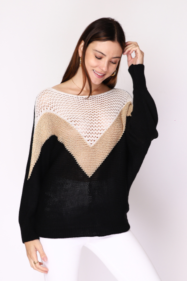 Wholesaler Ornella Paris - Casual Batwing Sleeve Sweater