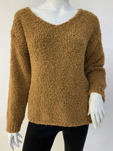 Wholesaler Ornella Paris - V-neck casual sweater