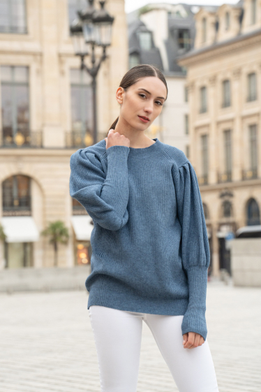 Wholesaler Ornella Paris - Round neck knit sweater