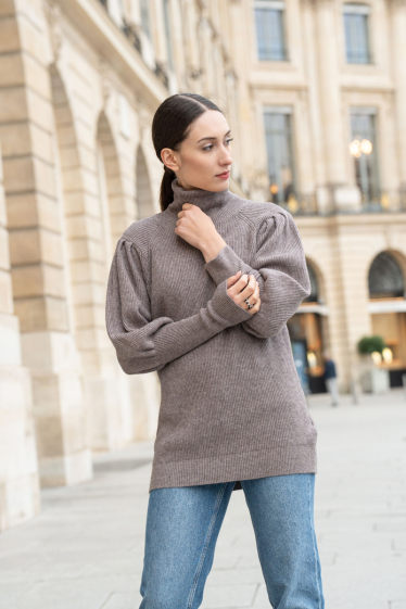 Wholesaler Ornella Paris - Turtleneck knit sweater