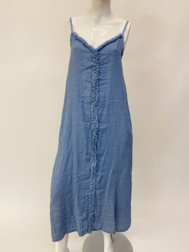 Wholesaler Ornella Paris - Linen strap dress