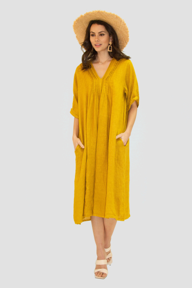 Wholesaler Ornella Paris - Linen dress