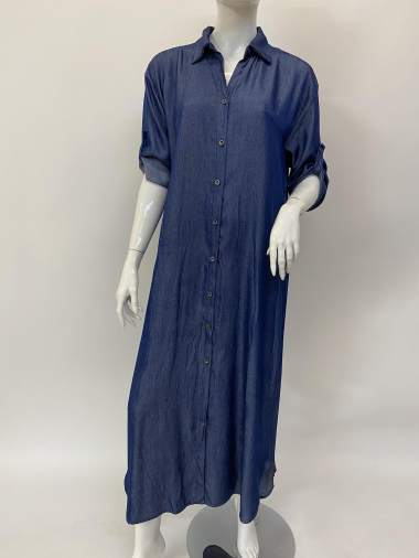 Wholesaler Ornella Paris - Long denim dress