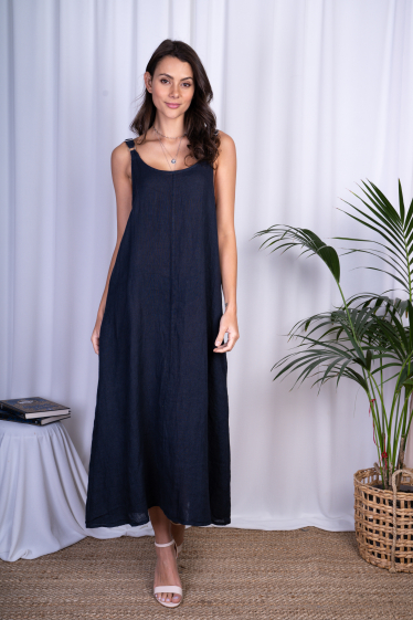 Wholesaler Ornella Paris - linen slip dress
