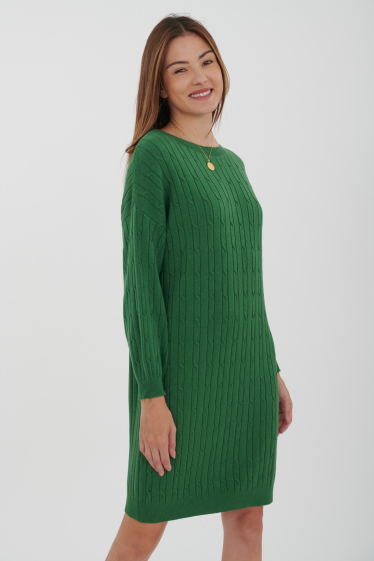 Wholesaler Ornella Paris - Ribbed sweater dress
