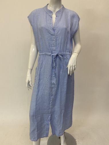Wholesaler Ornella Paris - linen sleeveless dress