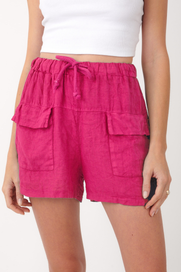 Wholesaler Ornella Paris - Linen shorts