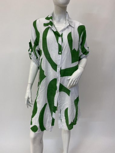Wholesaler Ornella Paris - Printed cotton tunic