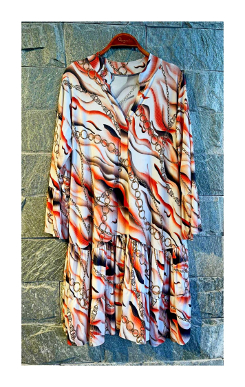 Wholesaler OXXYZEN - Printed ruffled dress