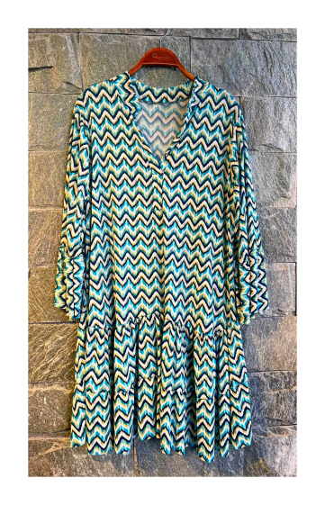 Wholesaler OXXYZEN - Printed ruffled dress