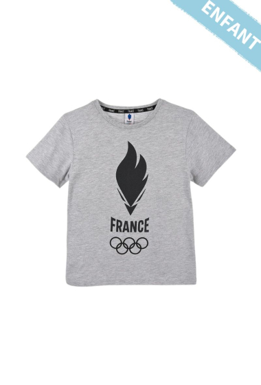 Mayorista Paris 2024 - Camiseta oficial de manga corta "Flames" para niño OJ PARIS 2024