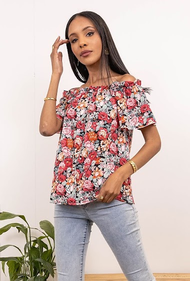 Großhändler Paris et Moi - Flower printed blouse