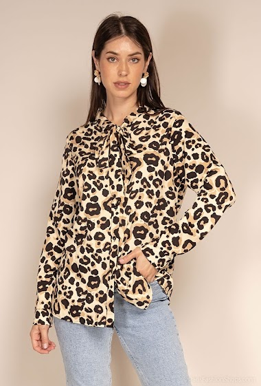Großhändler Paris et Moi - Leopard printed blouse