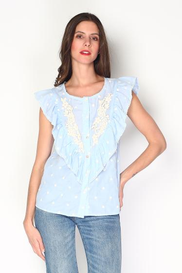 Wholesaler Paris et Moi - Polka dot cotton blouse