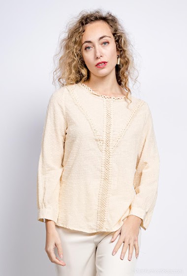 Wholesaler Paris et Moi - Textured blouse