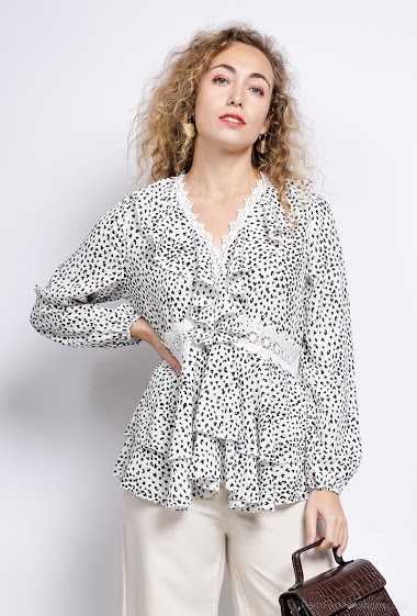 Wholesaler Paris et Moi - Ruffled blouse