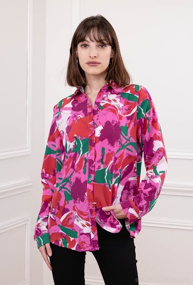 Wholesaler Paris et Moi - Artistic print shirt
