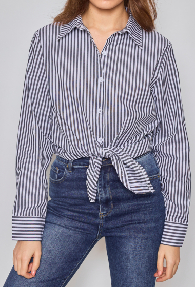 Wholesaler Paris et Moi - Striped cotton shirt