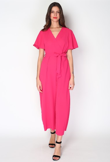 Wholesaler Paris et Moi - Short-sleeved wrap jumpsuit