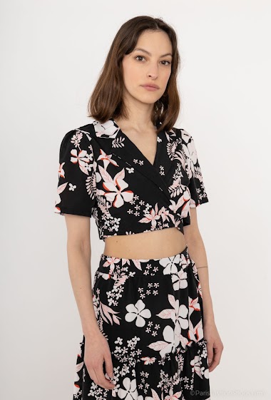 Wholesaler Paris et Moi - Floral pattern skirt jumpsuit