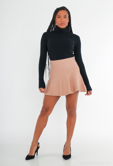 Wholesaler Paris et Moi - Classy plain short skirt