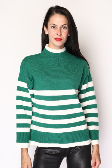 Wholesaler Paris et Moi - High neck striped sweater